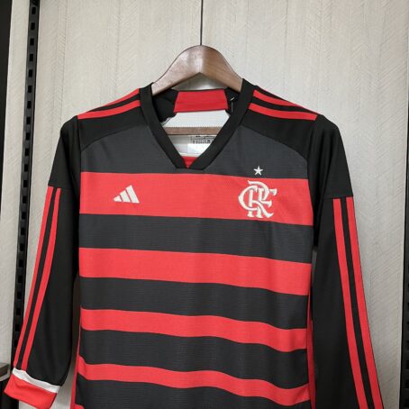 Camisa Flamengo Longa - Infantil - Rubro Negra - 24/25 - Imagem 6