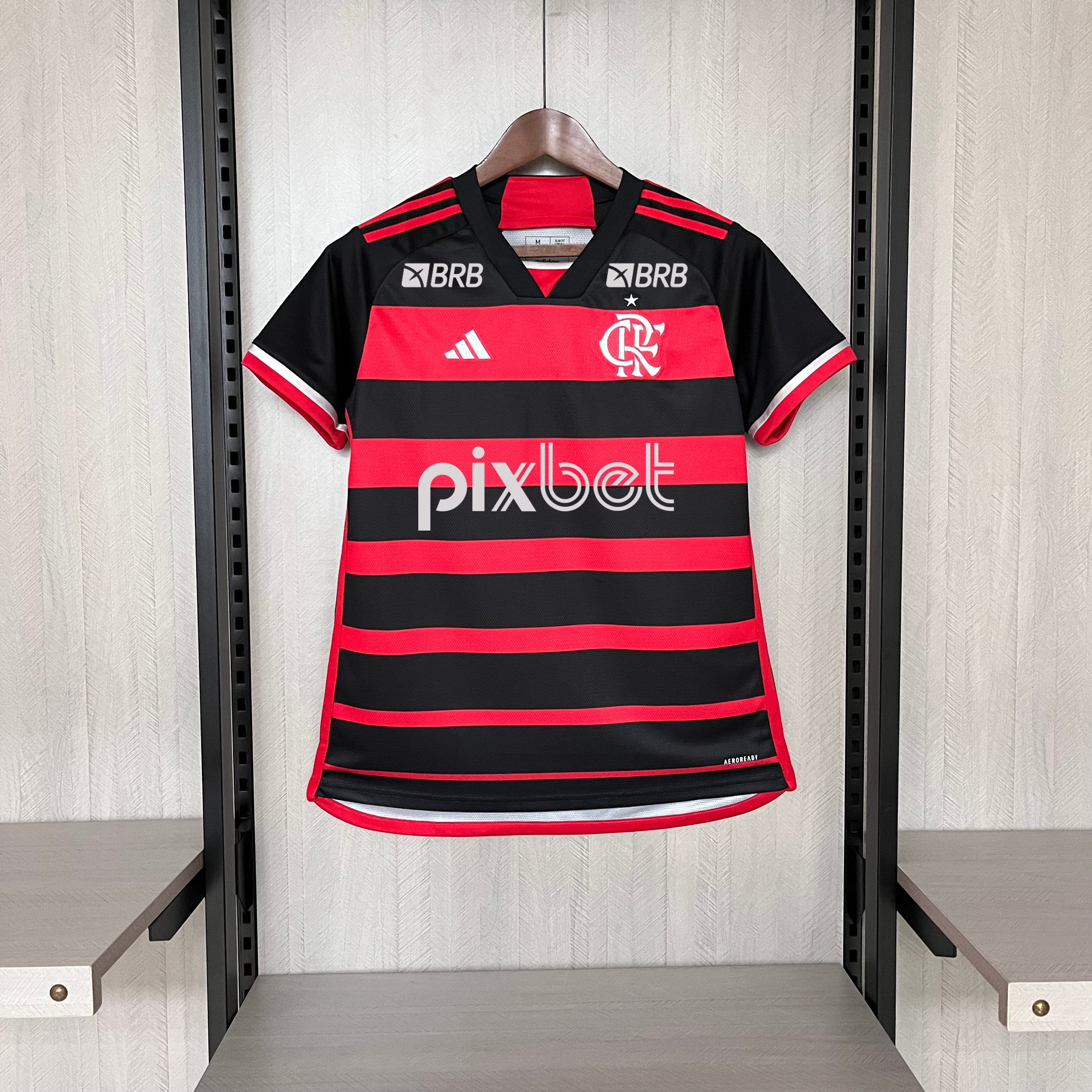 Camisa Flamengo – Feminina – Patrocínio – Rubro Negra – 24/25