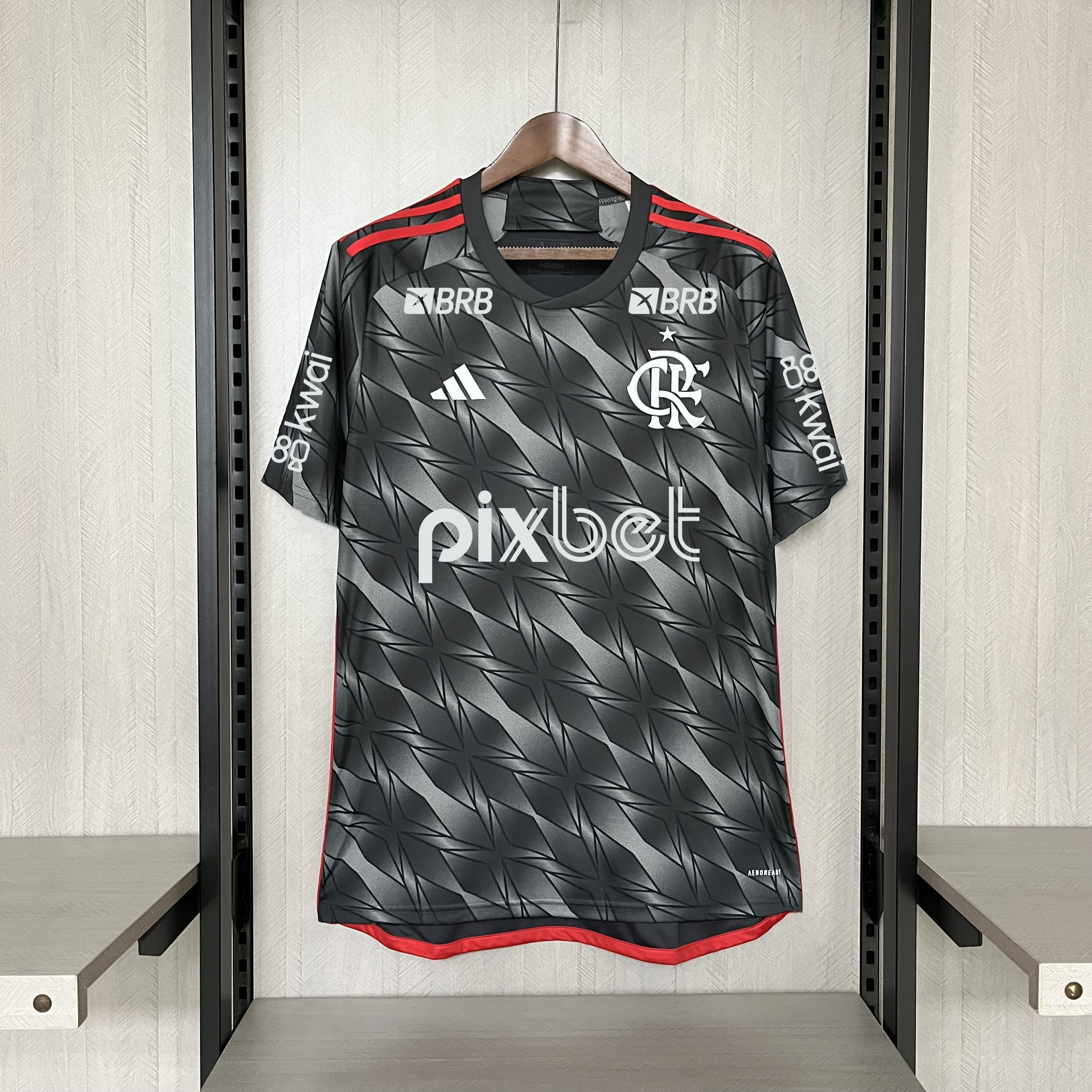 Camisa Flamengo III – Patrocínio – Cinza – 24/25