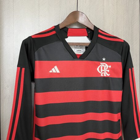 Camisa Flamengo Longa - Infantil - Rubro Negra - 24/25 - Imagem 5