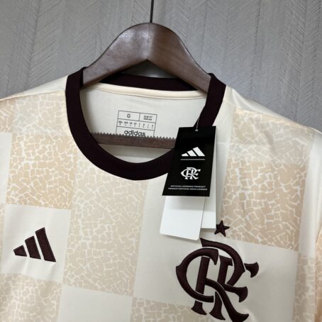 Camisa Flamengo Pré-Jogo - Bege - 24/25 - Imagem 6