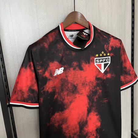 Camisa São Paulo III - Preta/Vermelha - 24/25 - Imagem 6
