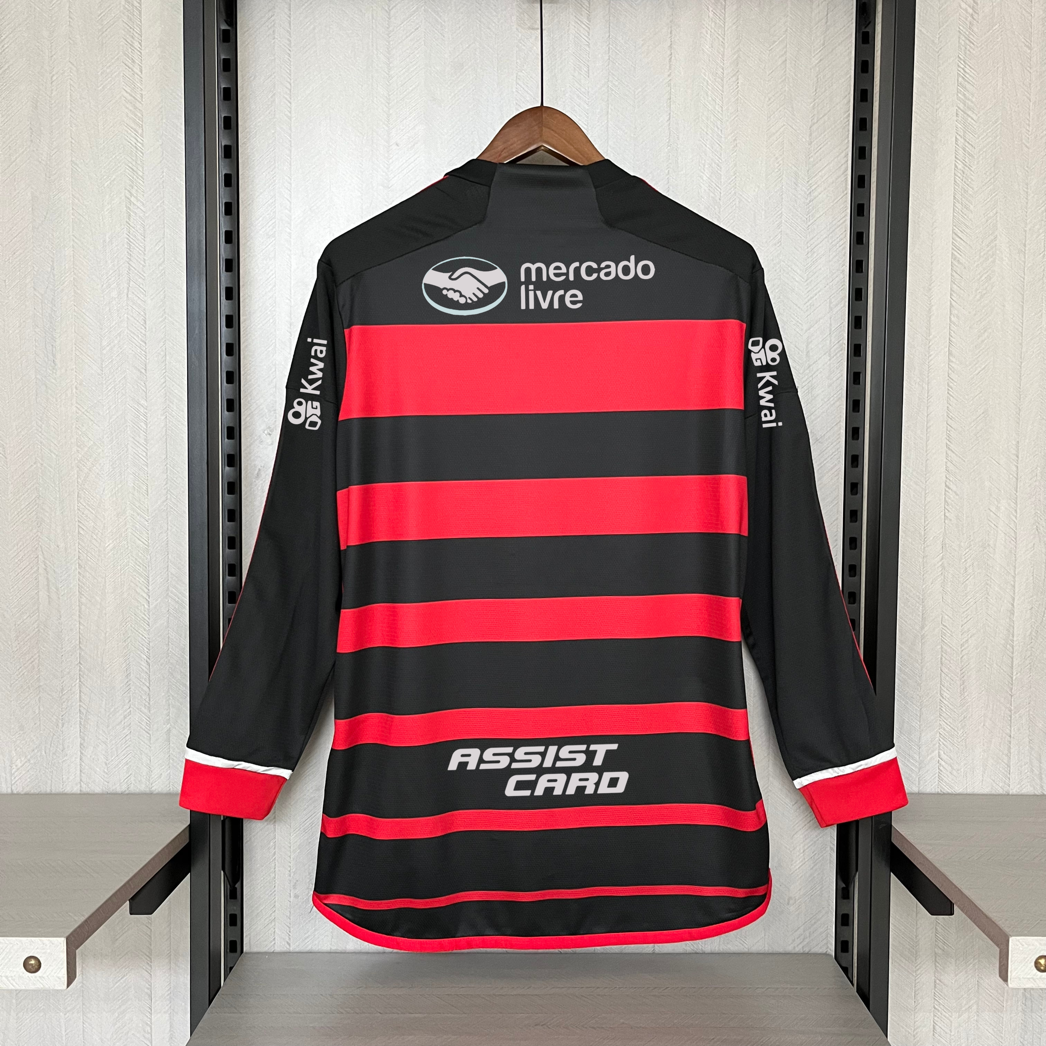 Camisa Flamengo Longa – Patrocínio – Rubro Negra – 24/25