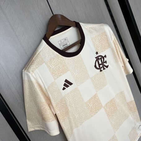 Camisa Flamengo Pré-Jogo - Bege - 24/25 - Imagem 5