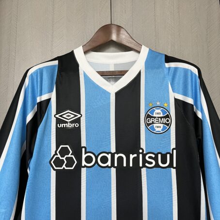 Camisa Grêmio Longa - Azul/Preta - 24/25 - Imagem 2
