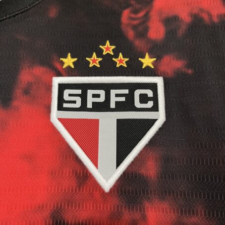 Camisa São Paulo III - Preta/Vermelha - 24/25 - Imagem 4