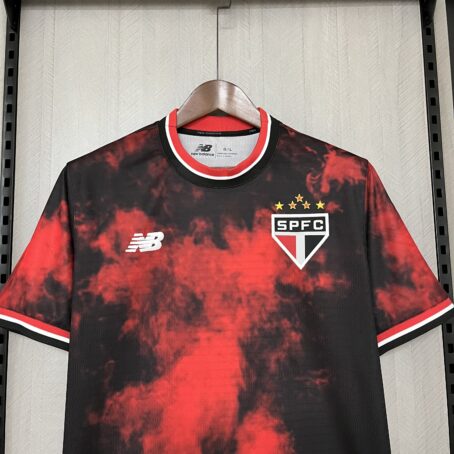 Camisa São Paulo III - Preta/Vermelha - 24/25 - Imagem 3