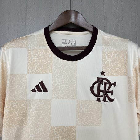 Camisa Flamengo Pré-Jogo - Bege - 24/25 - Imagem 2