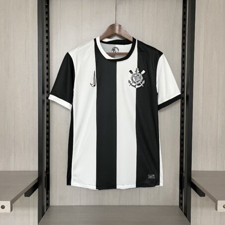 Camisa Corinthians III - Preta/Branca - 24/25