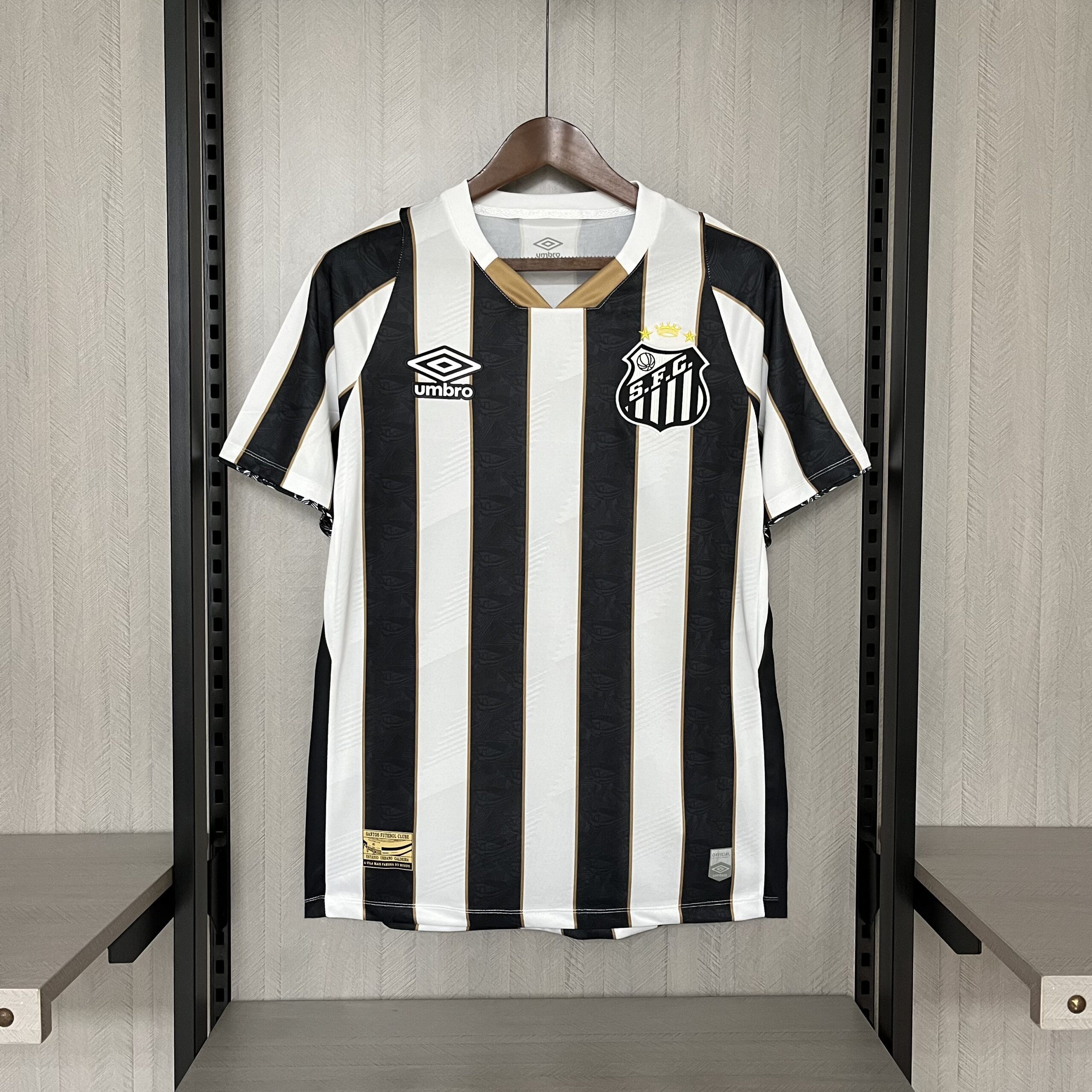 Camisa Santos  – Branca/Preta – 24/25