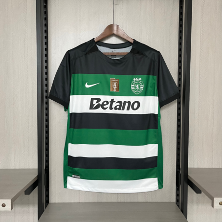 Camisa Sporting Campeão - Verde/Preto - 24/25