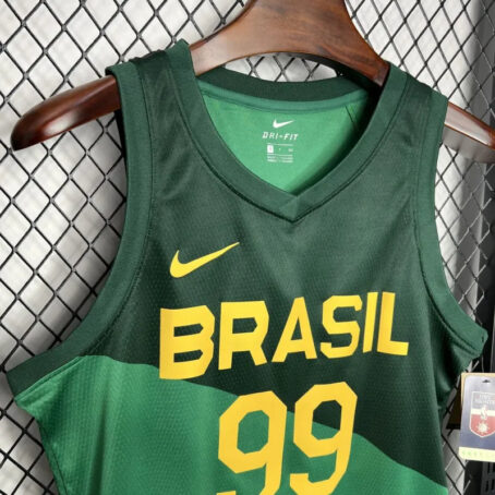Camisa Regata NBA Brasil - Verde - #99 L.Dias - 24/25 - Imagem 2