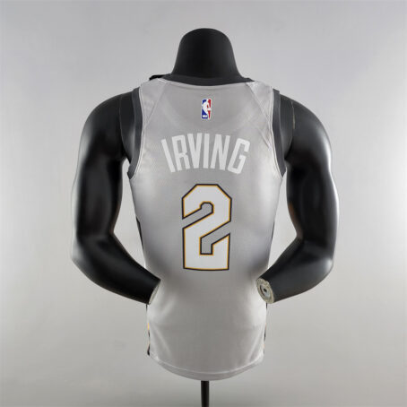 Camisa Regata NBA Cleveland Cavaliers – Cinza – #2 Irving - 2018 - Imagem 9
