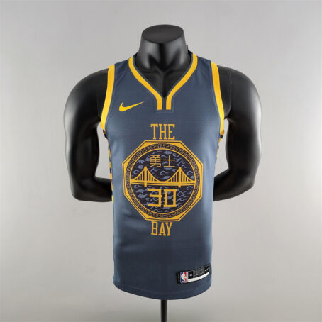 Camisa Regata NBA Golden State Warriors – Cinza – #30 Curry - 2018