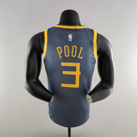 Camisa Regata NBA Golden State Warriors – Cinza – #3 Poole - 2018 - Imagem 9