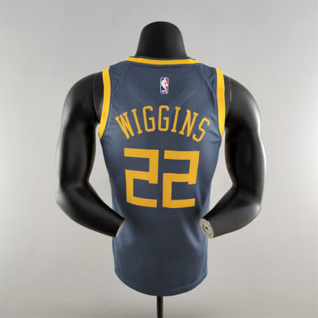 Camisa Regata NBA Golden State Warriors – Cinza – #22 Wiggins - 2018 - Imagem 9