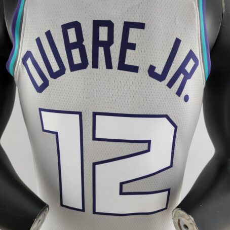 Camisa Regata NBA Charlotte Hornets – Cinza – #12 Oubre Jr - 2019 - Imagem 8