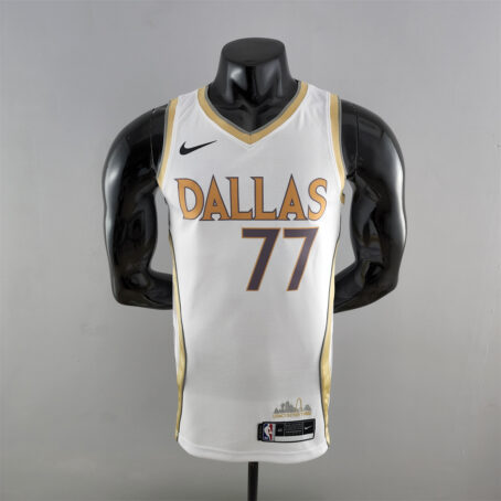 Camisa Regata NBA Dallas Mavericks – Branca – #77 Doncic - 2020