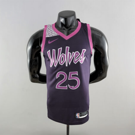 Camisa Regata NBA Minnesota Timberwolves – Roxa - #25 Rose