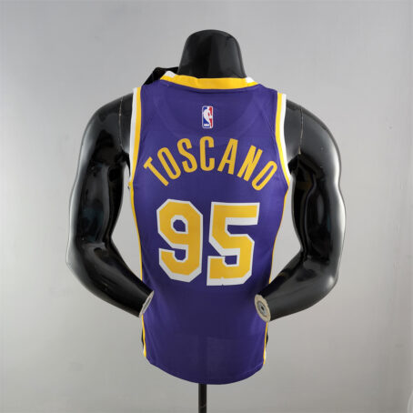 Camisa Regata NBA Los Angeles Lakers – Roxa – #95 Toscano - Imagem 9