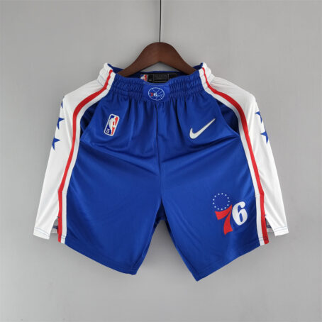 Short NBA Philadelphia 76ers - Azul/Branco - 75 anos