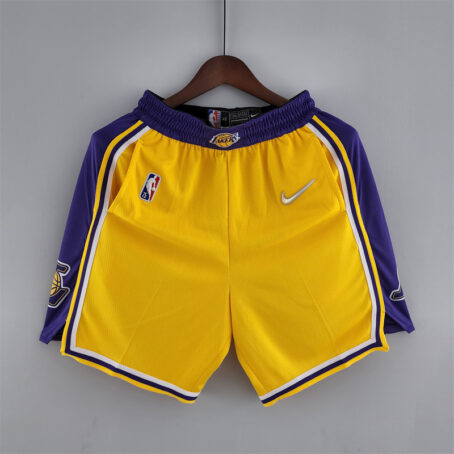 Short NBA Los Angeles Lakers - Amarelo - 75 anos