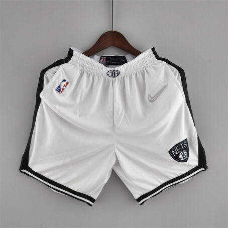 Short NBA Brooklyn Nets - Branco - 75 Anos