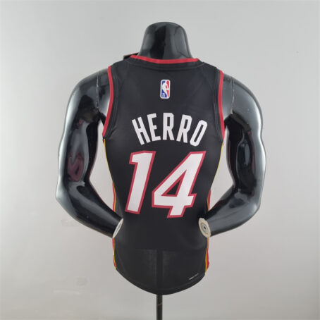 Camisa Regata NBA Miami Heat – Preta – #14 Herro – 75 Anos - Imagem 9