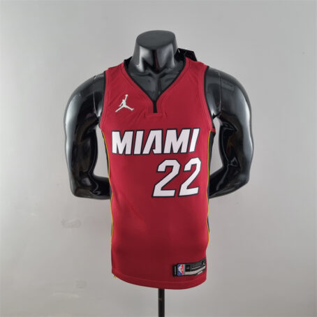 Camisa Regata NBA Miami Heat – Vermelha – #22 Butler – 75 Anos
