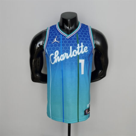 Camisa Regata NBA Charlotte Hornets City – Azul – #1 Ball - 2022