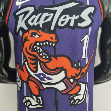 Camisa Regata NBA Toronto Raptors – Roxa – #1 McGrady - Imagem 2