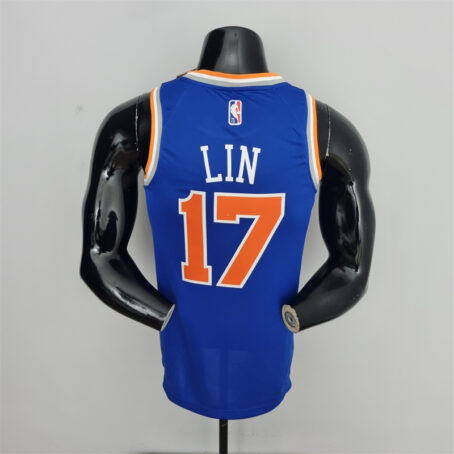 Camisa Regata NBA New York Knicks – Azul – #17 Lin – 75 Anos - Imagem 8