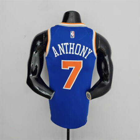 Camisa Regata NBA New York Knicks – Azul – #7 Anthony – 75 Anos - Imagem 8