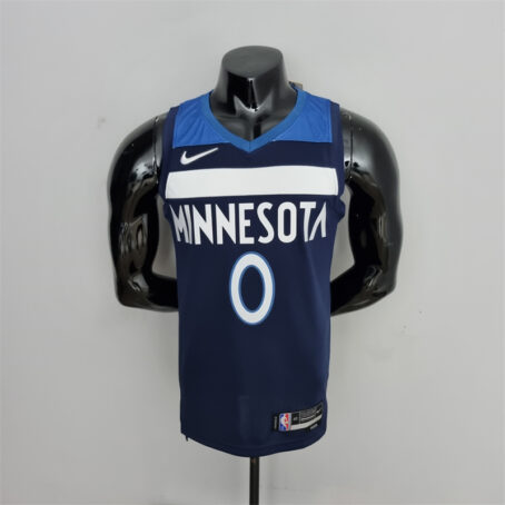 Camisa Regata NBA Minnesota Timberwolves – Azul – #0 Russel – 75 Anos