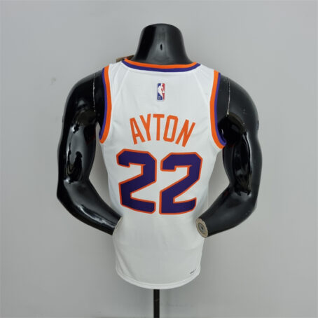 Camisa Regata NBA Phoenix Suns – Branca – #22 Ayton – 75 Anos - Imagem 9