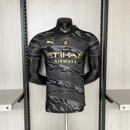 Camisa Manchester City Edição Especial - Modelo Jogador - Preta - 24/25