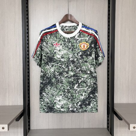 Camisa Manchester United - Verde Pre Jogo - 24/25