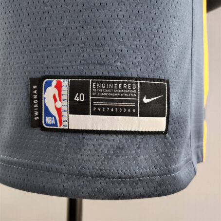 Camisa Regata NBA Golden State Warriors – Cinza – #3 Poole - 2018 - Imagem 7