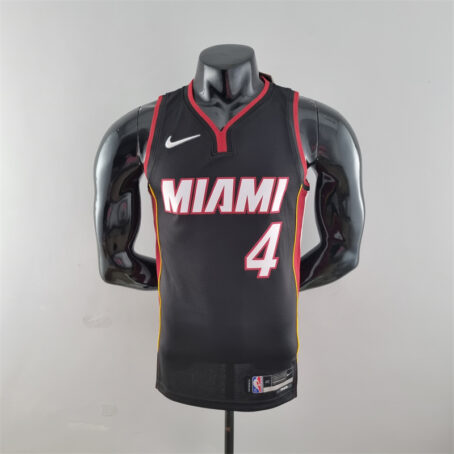 Camisa Regata NBA Miami Heat – Preta – #4 Oladipo – 75 Anos