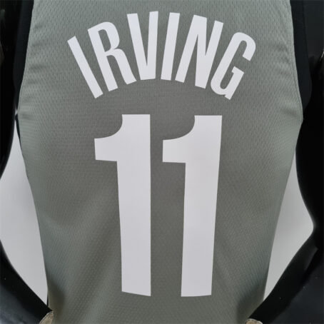 Camisa Regata NBA Brooklyn Nets City – Cinza – #11 Irving - 75 Anos - Imagem 8