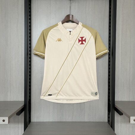 Camisa Vasco III - Feminina - Branca/Dourada - 24/25