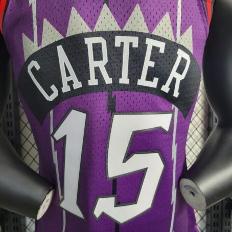 Camisa Regata NBA Toronto Raptors - Roxa - #15 Carter - Imagem 7