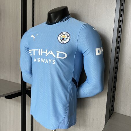 Camisa Manchester City Longa - Modelo Jogador - Azul - 24/25 - Imagem 7