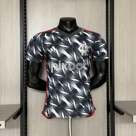 Camisa Flamengo III - Modelo Jogador - Patrocínio - Cinza - 24/25 - Imagem 2