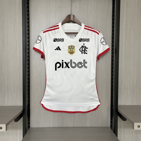 Camisa Flamengo - Copa do Brasil - Feminina - Branca - 24/25