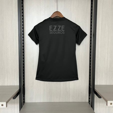 Camisa Corinthians - Patrocínio - Feminina - Preta - 24/25 - Imagem 2