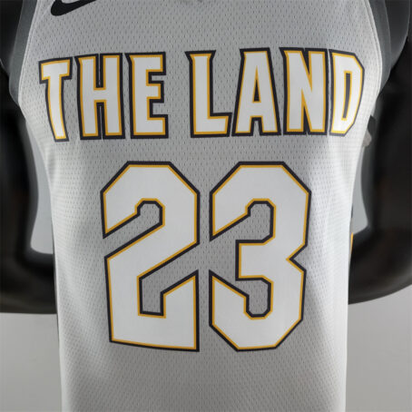Camisa Regata NBA Cleveland Cavaliers – Cinza – #23 James - 2018 - Imagem 2