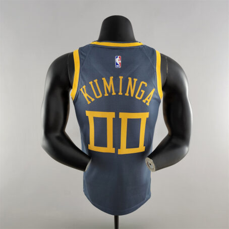 Camisa Regata NBA Golden State Warriors – Cinza – #00 Kuminga - 2018 - Imagem 9