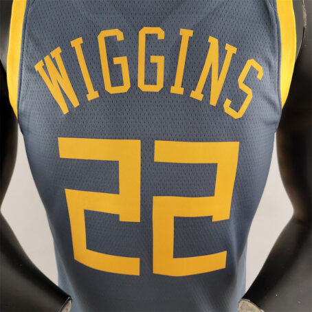 Camisa Regata NBA Golden State Warriors – Cinza – #22 Wiggins - 2018 - Imagem 8