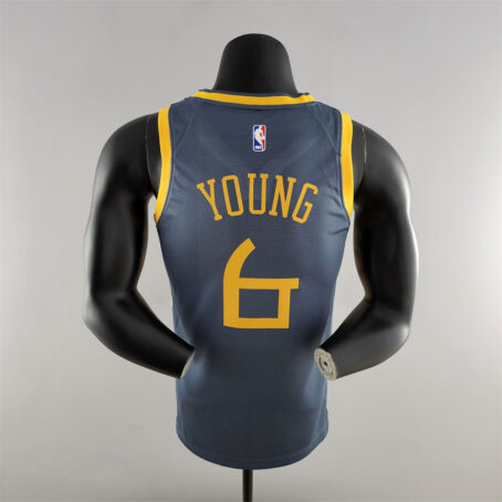 Camisa Regata NBA Golden State Warriors – Cinza – #6 Young - 2018 - Imagem 9